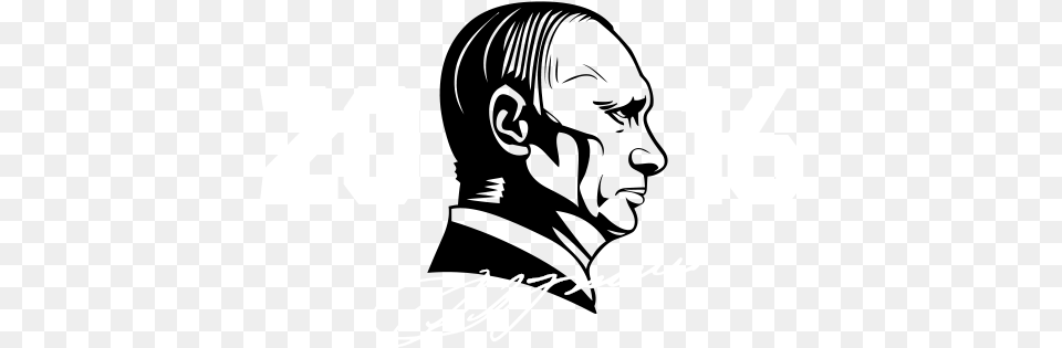 Logo Putin Cartoon Black And White, Text, Handwriting Free Png
