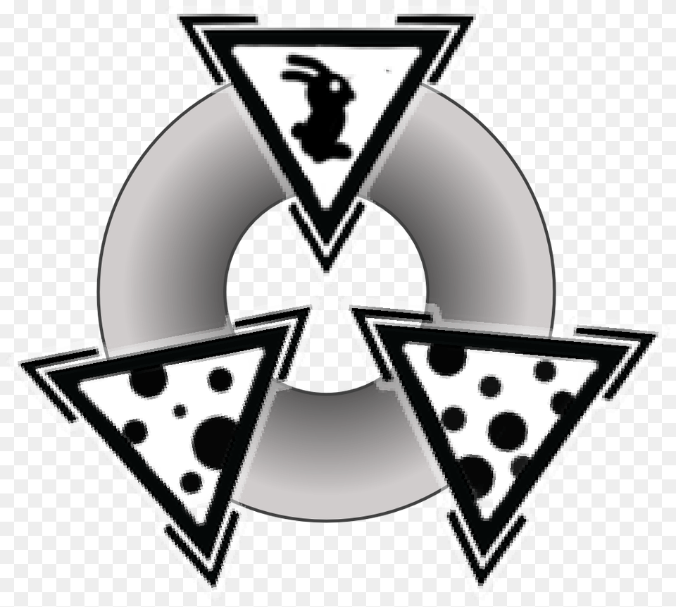Logo Rabbit Pizza Company Logo, Symbol, Emblem, Triangle, Chandelier Free Transparent Png