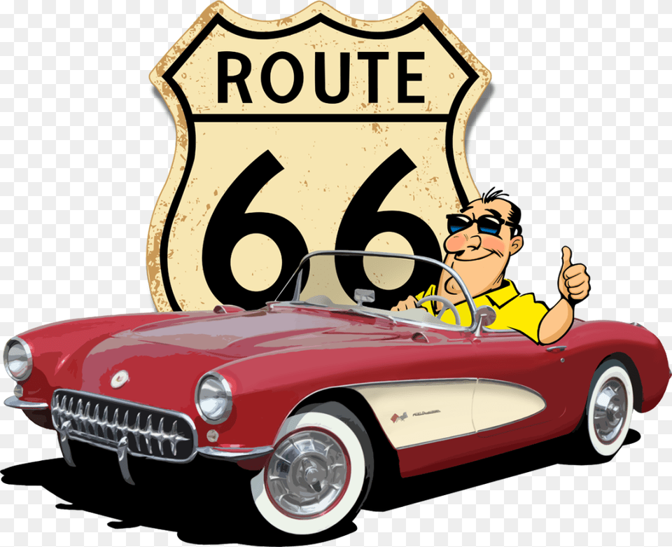 Logo Route 66 Cars Logo, Car, Transportation, Vehicle, Baby Free Png Download