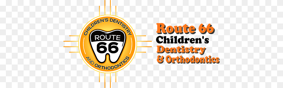 Logo Route 66 Children39s Dentistry Amp Orthodontics West, Advertisement, Poster, Badge, Symbol Free Transparent Png