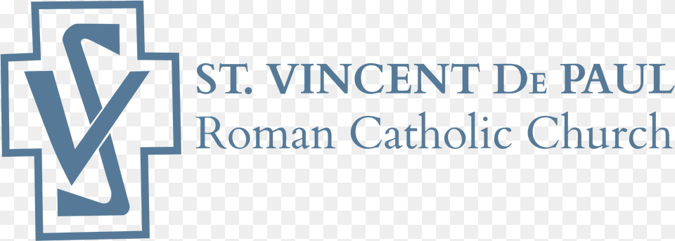 Logo Saint Vincent De Paul Cross, Text Free Png Download