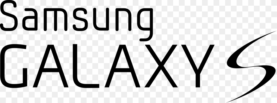 Logo Samsung Galaxy S, Gray Png