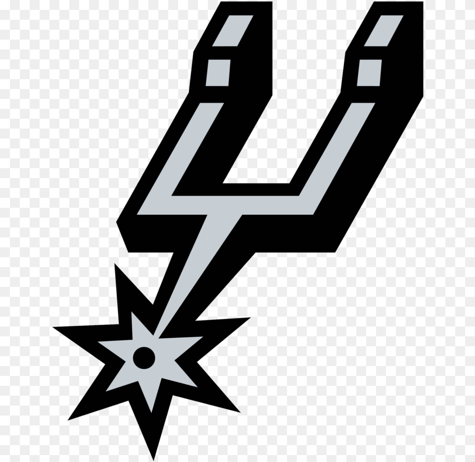 Logo San Antonio Spurs Clipart San Antonio Spurs Logo, Symbol, Star Symbol Free Png Download