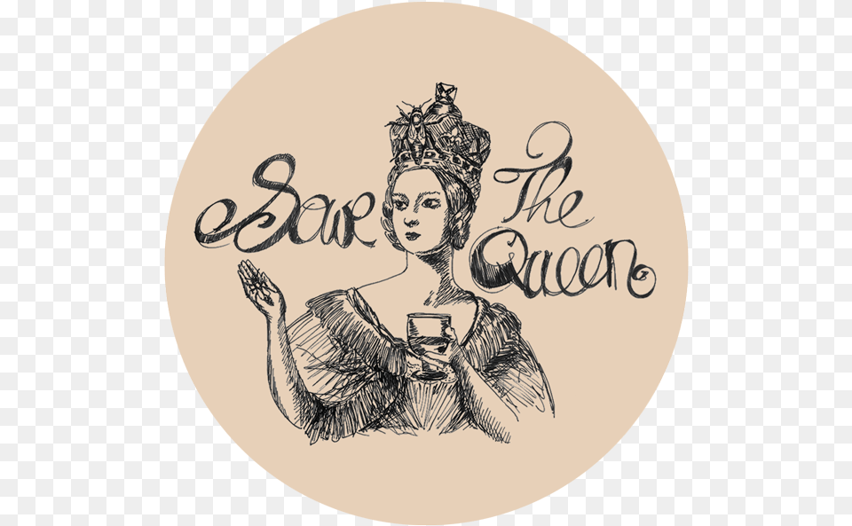 Logo Save The Queen Gin 1 Design Automation And Test In Europe, Photography, Adult, Person, Woman Free Png Download