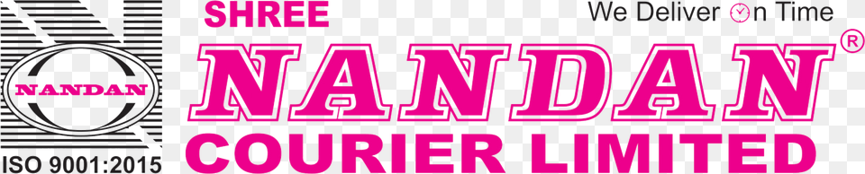 Logo Shree Nandan Courier Limited, Purple, Text Free Transparent Png