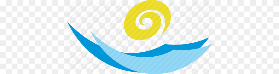 Logo Sign Summer Sun Tourism Water Wave Icon, Animal, Fish, Sea Life, Shark Free Transparent Png