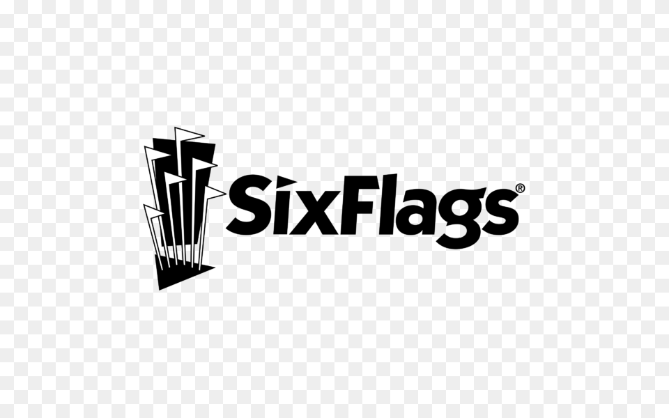 Logo Six Flags Brand Font Vector Graphics, Symbol, Weapon Free Png Download