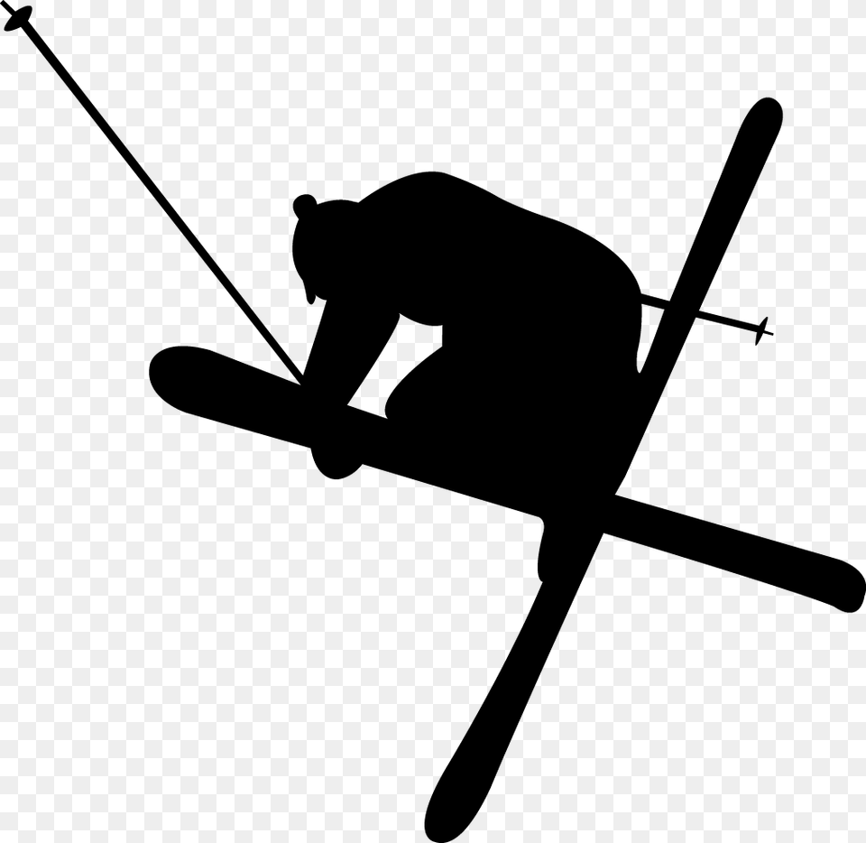 Logo Ski Freestyle, Silhouette, Adult, Male, Man Free Transparent Png