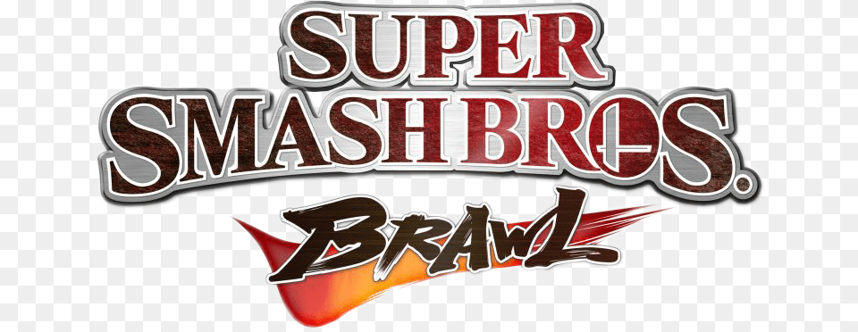 Logo Smash Bros Brawl, Text, Food, Ketchup Free Png