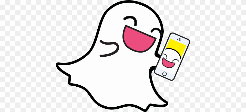 Logo Snapchat Ghost, Electronics, Phone, Mobile Phone, Adult Png