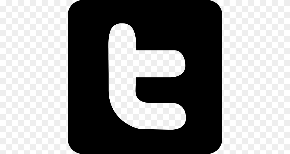 Logo Social Social Media Square Tweet Twitter Icon, Gray Free Png