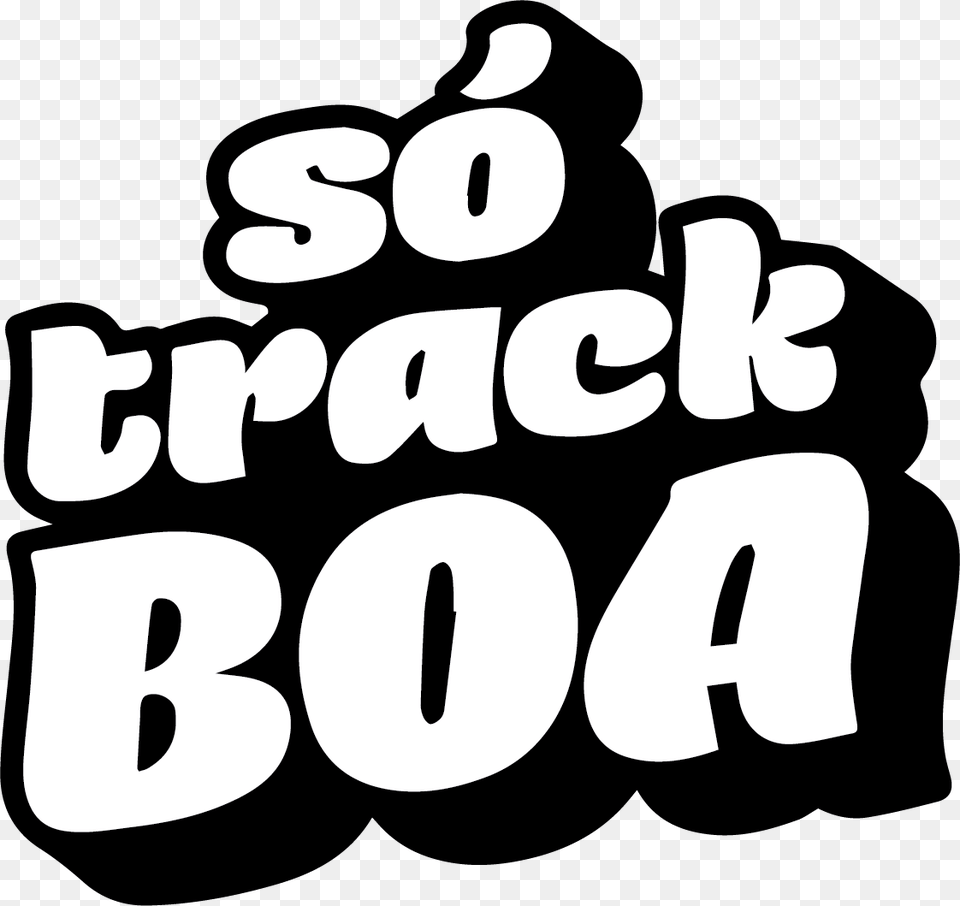 Logo Sotrackboa So Track Boa, Stencil, Text, Animal, Bear Free Transparent Png