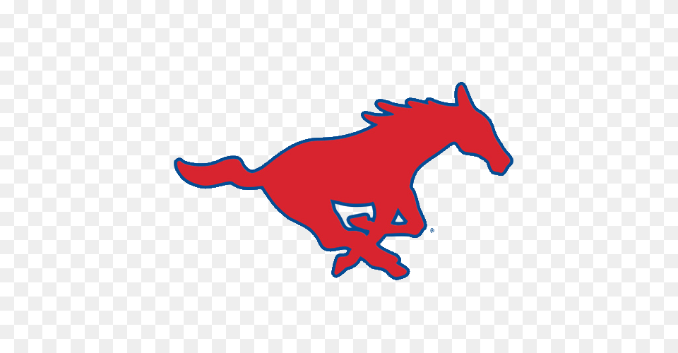 Logo Southern Methodist University Mustangs Red Mustang, Animal, Horse, Mammal Png Image