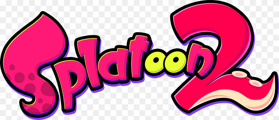 Logo Splatoon, Purple, Text Free Png