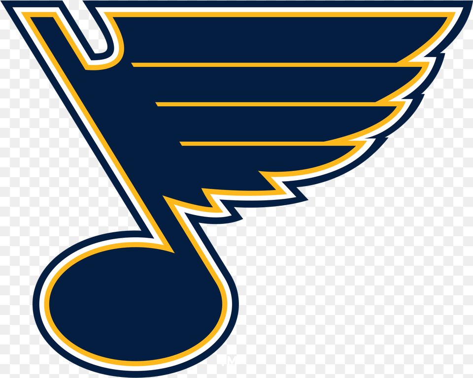 Logo St Louis Blues, Emblem, Symbol, Text Free Png Download