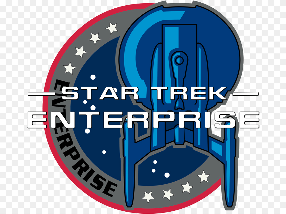 Logo Star Trek Enterprise Image Star Trek Enterprise Logo, Device, Grass, Lawn, Lawn Mower Free Png Download