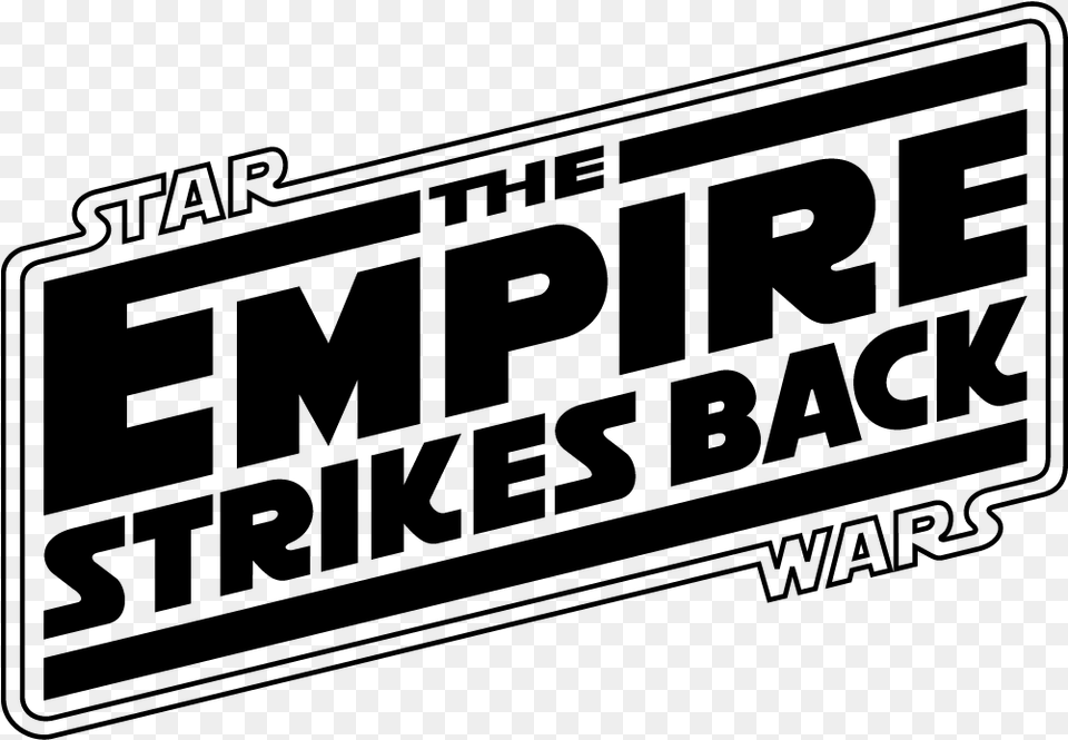 Logo Star Wars Silhouette Star Wars The Empire Strikes Back Logo, Gray Png