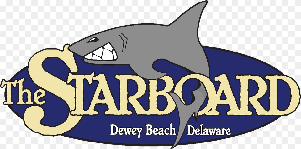 Logo Starboard Dewey Beach Logo, Animal, Sea Life, Fish, Shark Free Transparent Png
