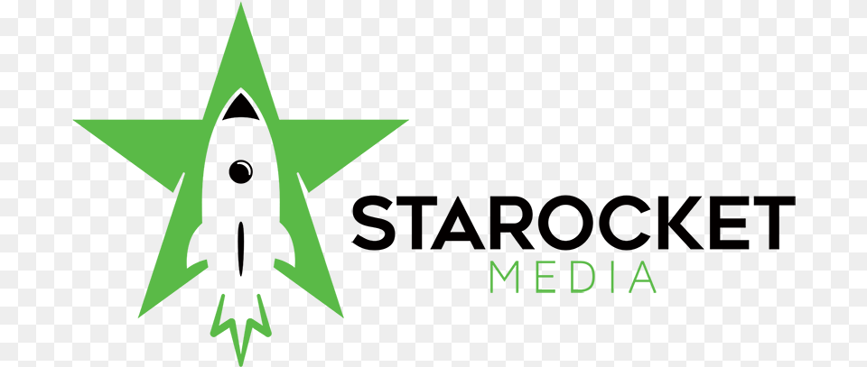 Logo Starocket Media, Symbol, Star Symbol, Green Free Png Download