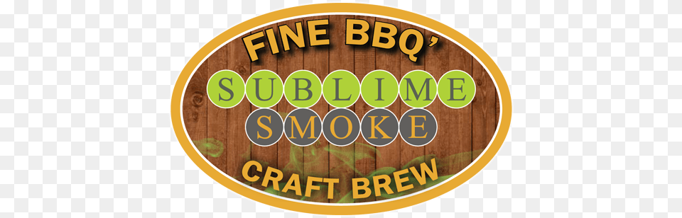 Logo Sublime Smoke Fine Bbq Amp Craft Brew, Wood Free Png Download