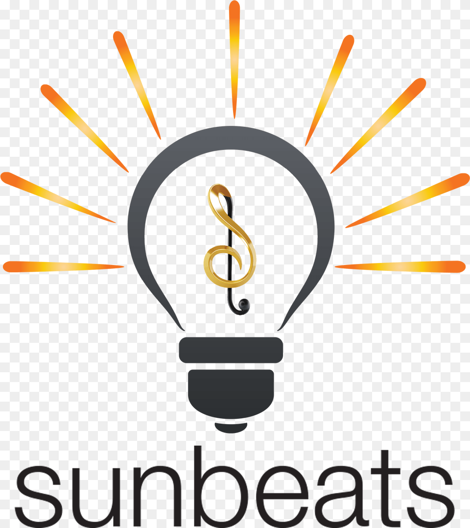 Logo Sunbeat Graphic Design, Light, Lightbulb, Blade, Dagger Png Image