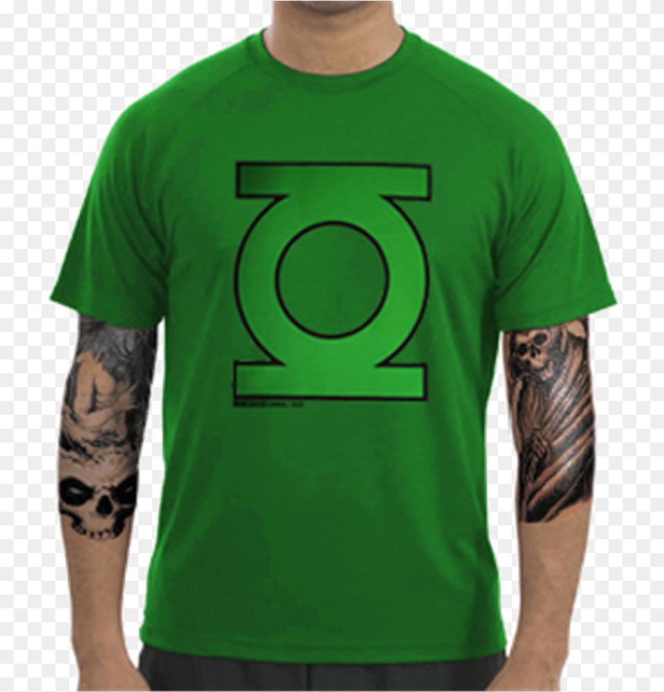 Logo T Shirt By Green Lantern Active Shirt, Clothing, T-shirt Free Transparent Png