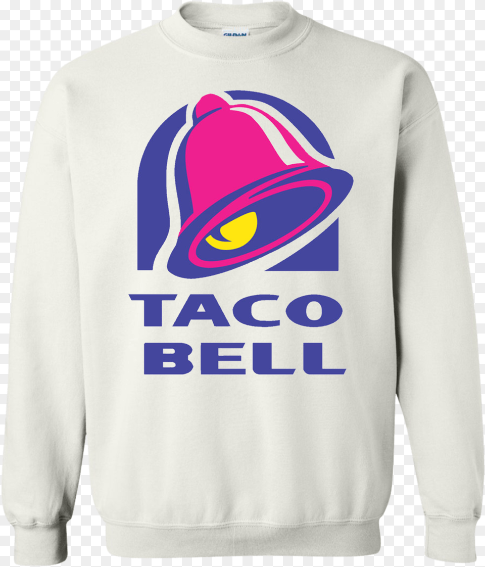 Logo Taco Bell Sign, Clothing, Hoodie, Knitwear, Sweater Free Png Download
