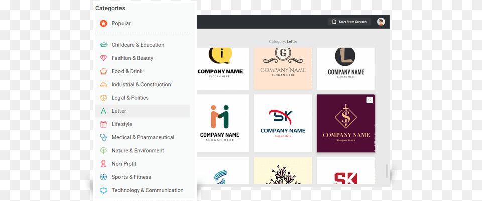 Logo Templates Screenshot, File, Webpage, Text, Business Card Png Image