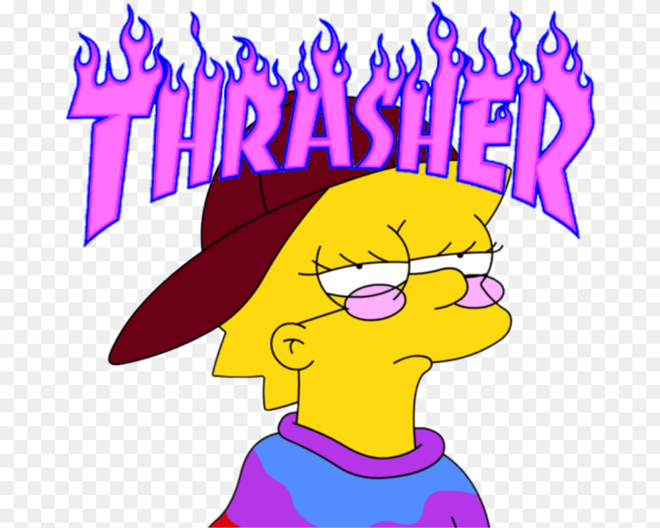 Logo Thrasher Transparent, Purple, People, Person, Baby Free Png Download