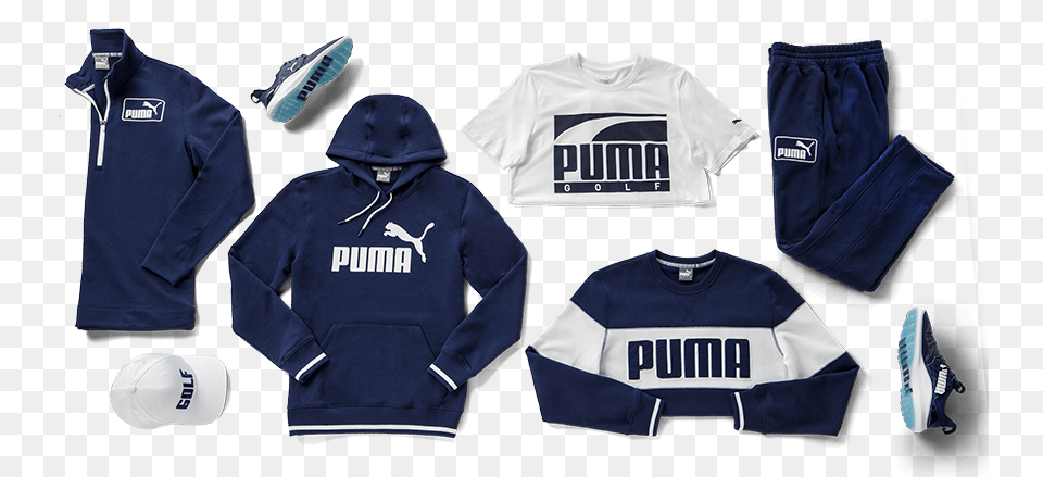 Logo Track Pants Puma, Clothing, Hoodie, Knitwear, Sweater Free Png Download