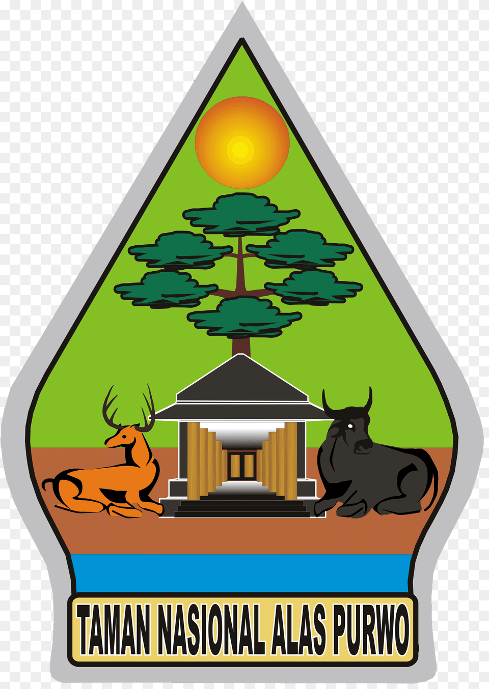 Logo Transparan Logo Taman Nasional Alas Purwo, Outdoors, Animal, Cattle, Cow Free Transparent Png