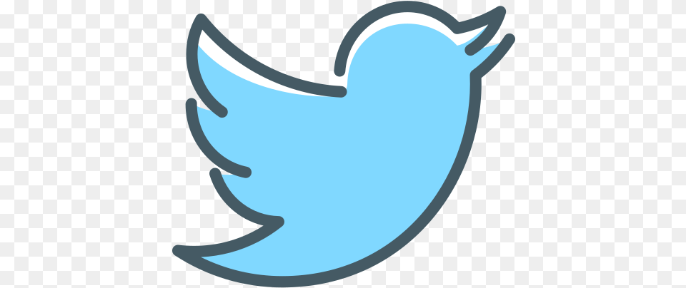 Logo Twitter Bird Icon Of Social Burung Twitter, Animal, Fish, Sea Life, Shark Free Png Download