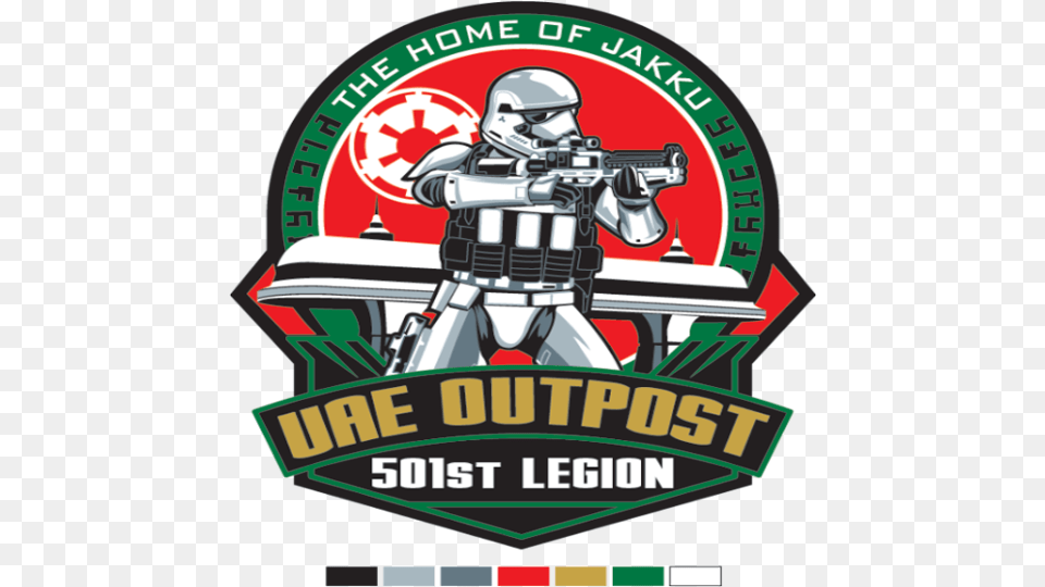 Logo Uae Outpost 7 1 Firearms, Person, Helmet Png Image