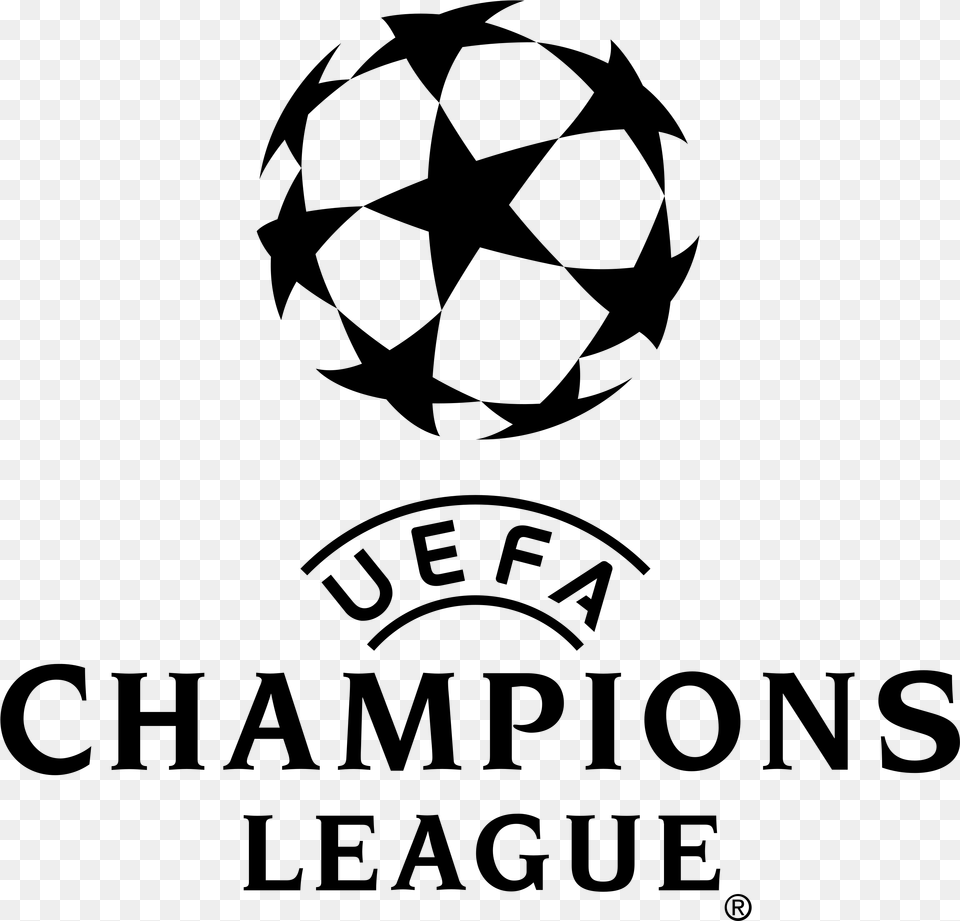 Logo Uefa Champions League Champions League Logo, Gray Free Transparent Png