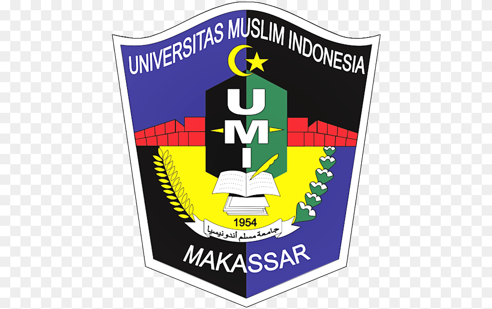 Logo Universitas Muslim Indonesia, Symbol, Emblem, Badge Free Png Download