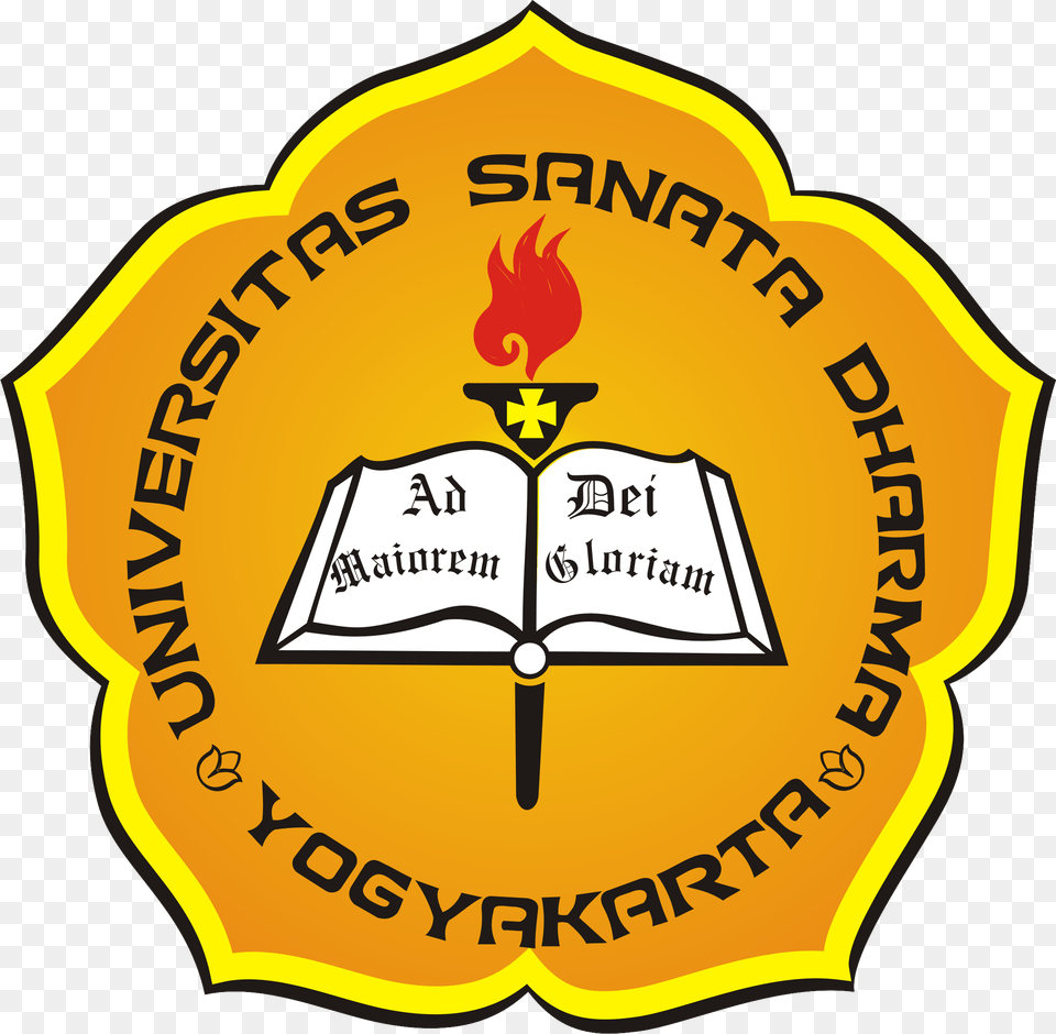 Logo Universitas Sanata Dharma Yogyakarta, Badge, Symbol, Food, Ketchup Free Png Download