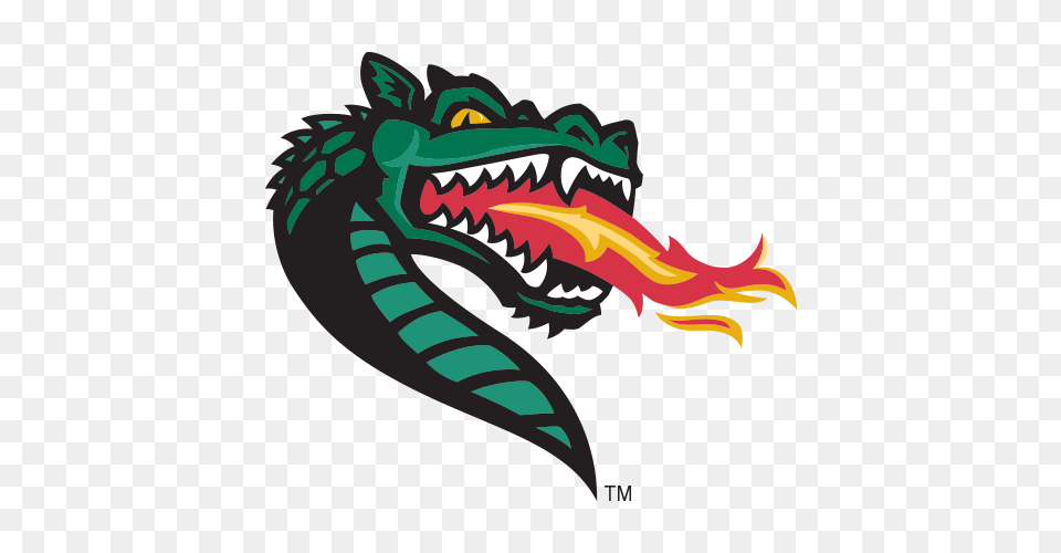 Logo University Of Alabama Birmingham Blazers Dragon Head, Animal, Dinosaur, Reptile Free Png