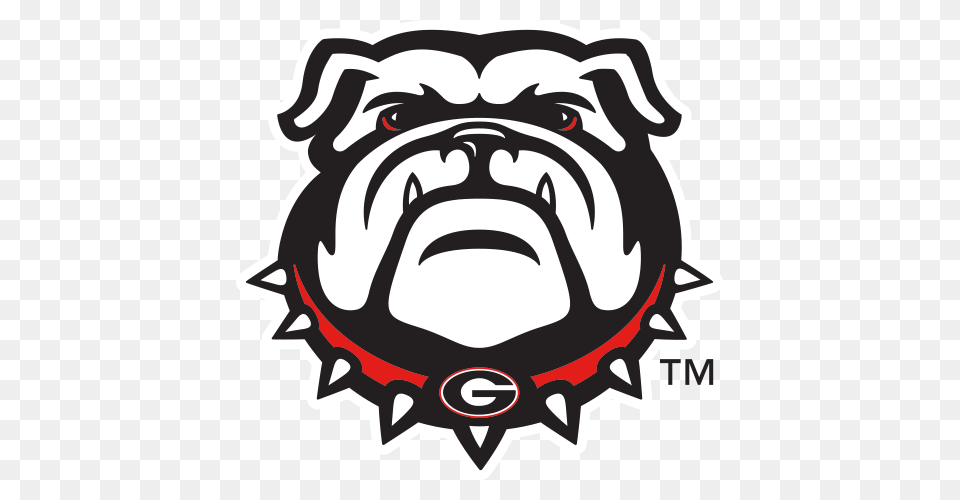 Logo University Of Georgia Bulldogs Bulldog Head, Baby, Person, Stencil Free Png Download