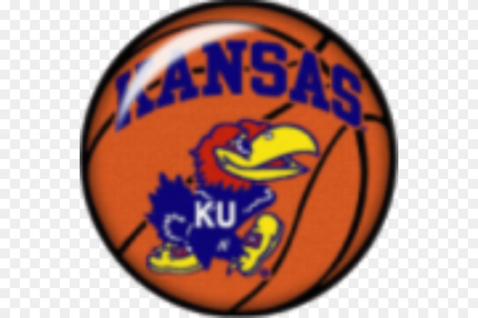 Logo University Of Kansas Basketball, Badge, Symbol, Ball, Rugby Free Png