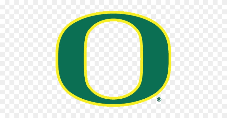 Logo University Of Oregon Ducks Green O Yellow Outline, Disk Free Png Download