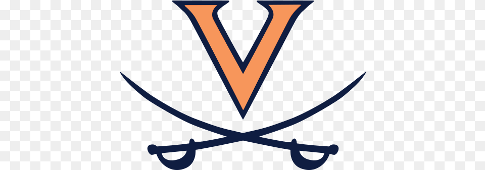 Logo Universityofvirginiacavaliersorangevblueoutline Virginia Cavaliers Old Logo, Emblem, Symbol, Blade, Dagger Free Png