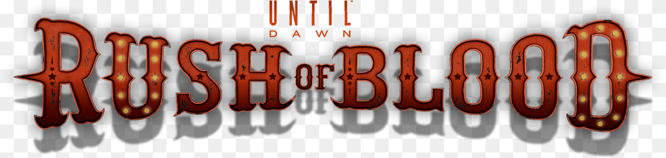 Logo Until Dawn Rush Of Blood Transparent, Text Png Image