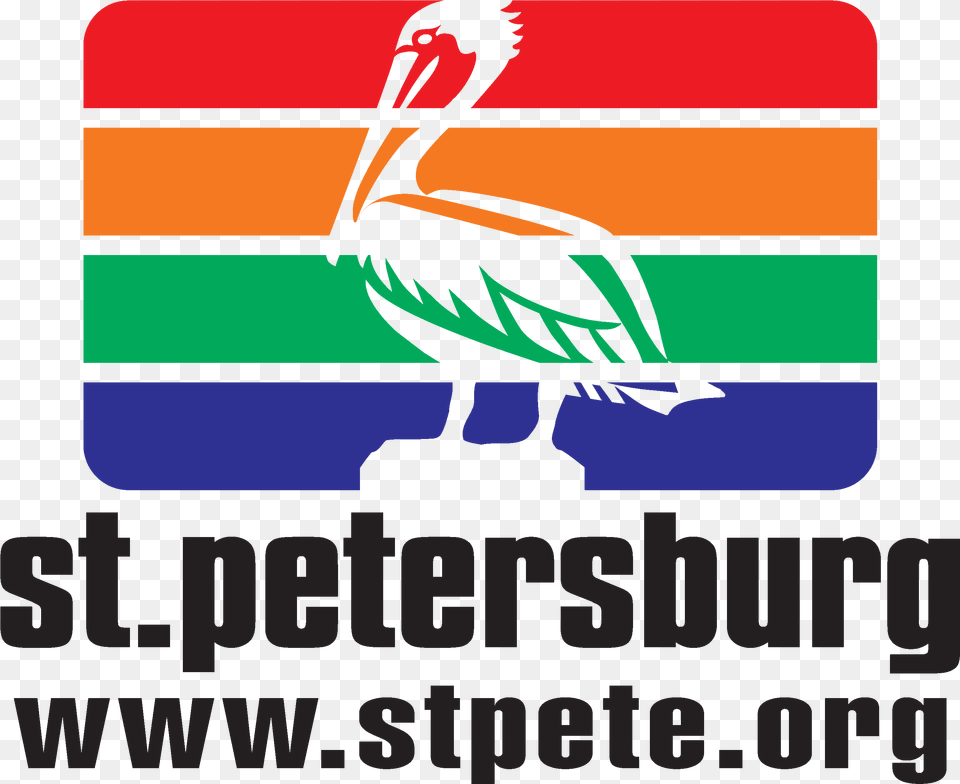 Logo Usage City Of St Petersburg Logo, Animal, Bird, Waterfowl, Pelican Free Transparent Png