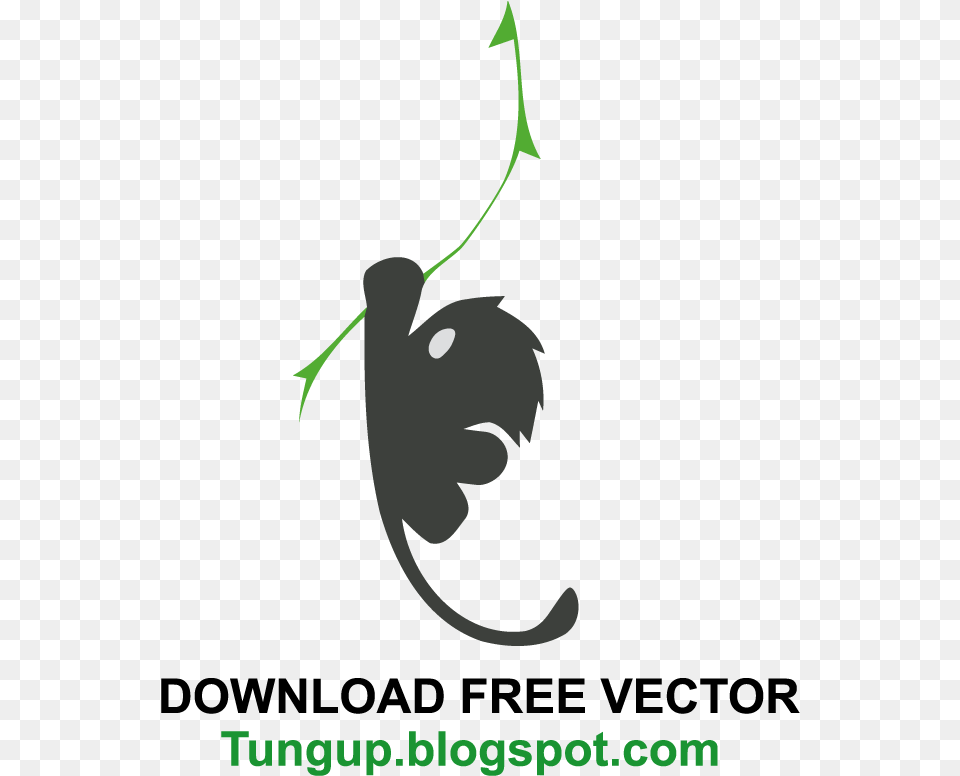 Logo Vector Premium Monkey Climbing Rope Verizon Climbing Monkey Logo, Food, Fruit, Plant, Produce Free Png