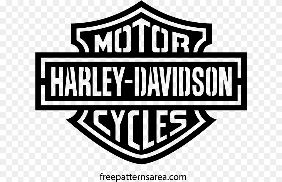 Logo Vector Vectors Paint Wall Stencils Harley Davidson, Gray Free Png Download