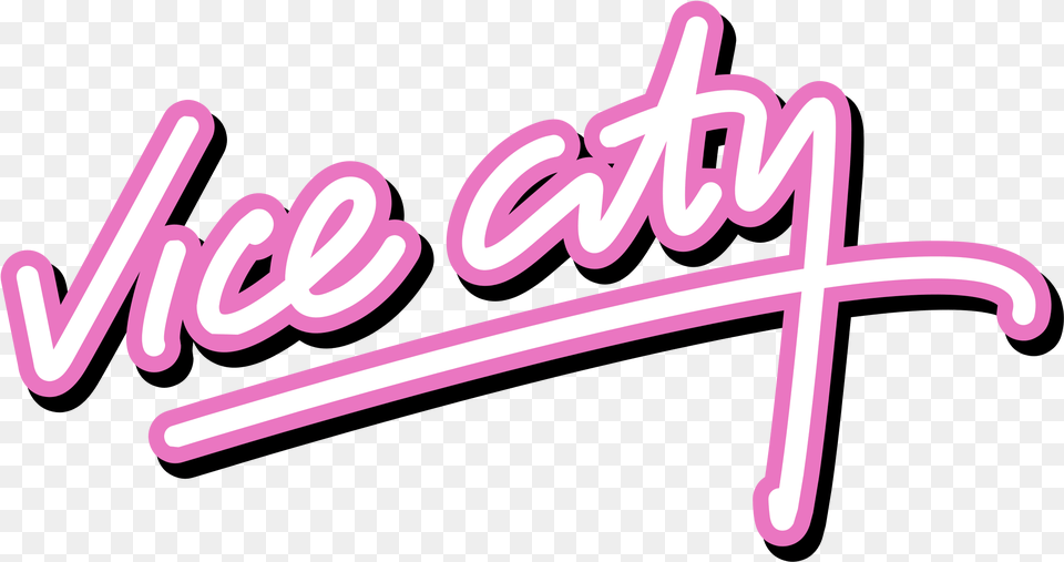 Logo Vice City Hd Gta Vice City Logo, Light, Neon, Dynamite, Weapon Free Transparent Png