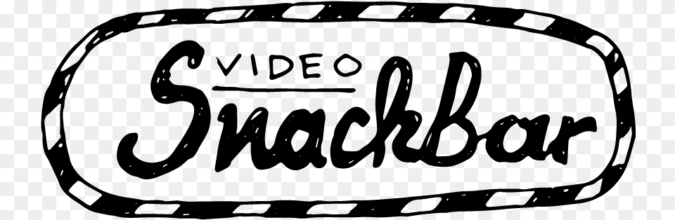 Logo Videosnackbar 01 Calligraphy, Gray Free Png