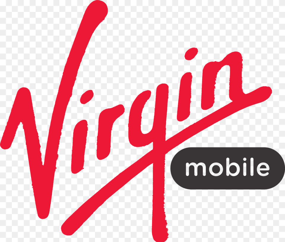 Logo Virgin Mobile, Text, Handwriting, Dynamite, Weapon Free Png Download