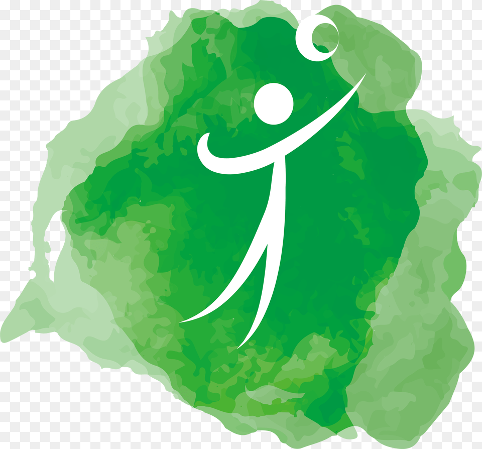 Logo Volleyball, Green, Herbal, Herbs, Plant Free Png