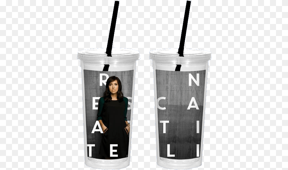 Logo Water Tumbler Girl, Adult, Female, Person, Woman Free Png